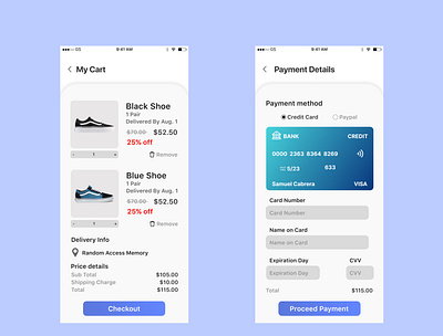 Daily UI 002 app card creditcard daily ui dailyui design graphic design payment ui ux