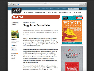 Weld for Birmingham - single post view alt weekly birmingham blog news newspaper web design