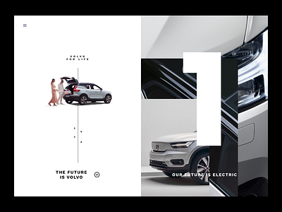 Volvo Onboarding design grid homepage layout typography ui volvo