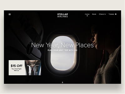 Stellar Airlines airline airplane layout travel ui ux