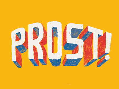 Prost lettering painted