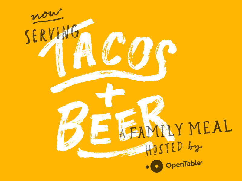 Tacos + Beer by Nicholas Kasimatis for OpenTable Design on Dribbble