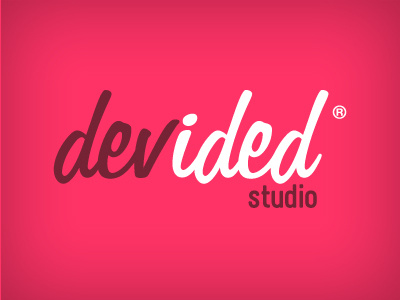 DEVIDED studio design devided logo logotype studio web website