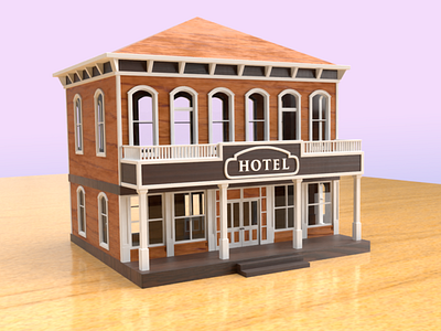 Hotel 3D Model 3d