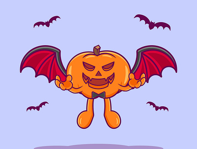 Halloween Pumpkin animation branding cartoon character design graphic design hallooween illustration logo motion graphics pumpkin vector