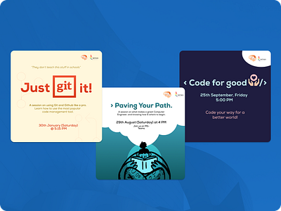 Posters for Coding Club 🤖👩🏻‍💻👨🏻‍💻 branding design graphic design illustration ui ux