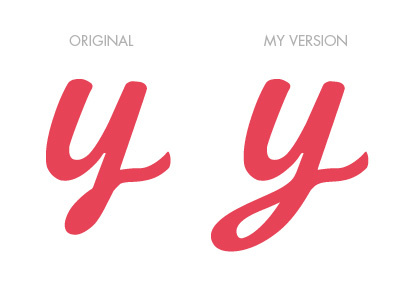 New Y change font handmade