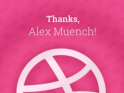 Thanks Dribbble