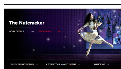 Also on - The Nutcracker ballet blue gotham bold gotham book lines simple