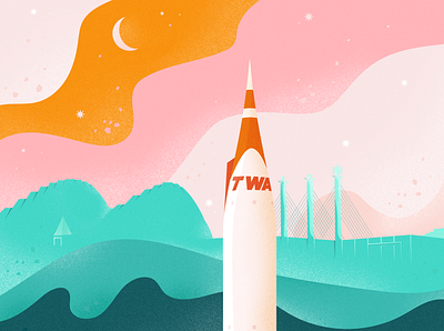 Rocket: Barkley design illustration kansas city kc rocket tmoney tmoneydesign