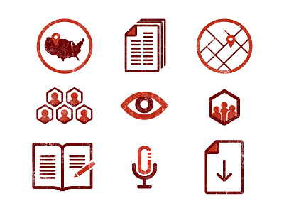 Icon Set: 2 design download eye group icon map mobile national regional speech team write