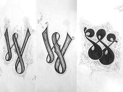 Type Defined - W hand lettering lettering sketch type type defined typography w
