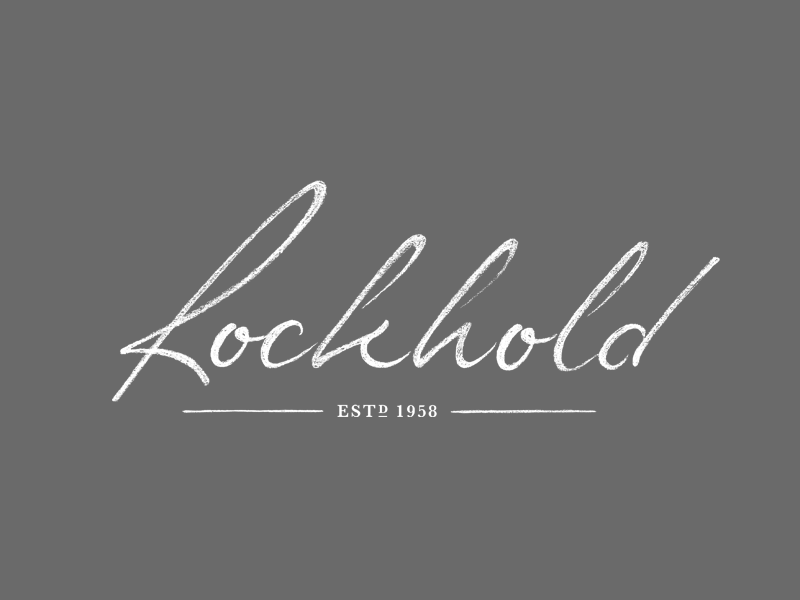 Rockhold - Logotype 1958 est estd hand lettering heritage lettering logo logotype type typography