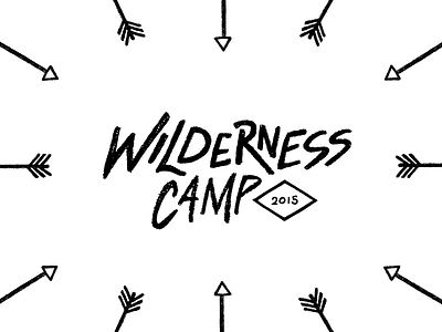 Wilderness Camp 101 arrow camp letter lettering pattern tmoneydesign type typography wild wilderness