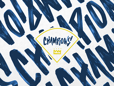 Because we could. baseball champions hand lettering kansas city kc lettering royals take the crown tmoneydesign typography world series