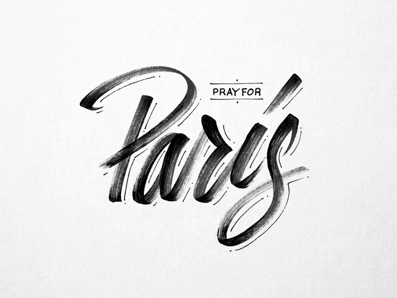 Pray For Paris By Thomas Price On Dribbble