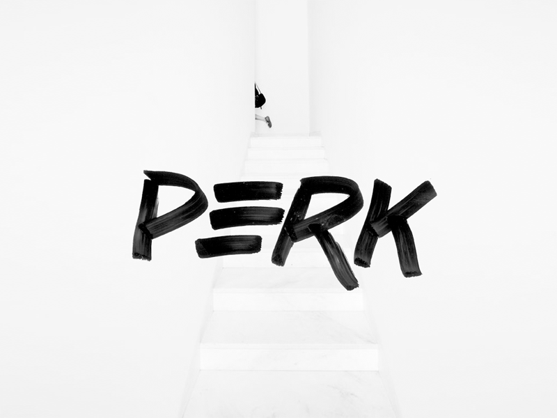 Staff Meeting - PERK animation design gif hand lettering lettering sharpie tmoneydesign typography