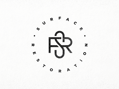 Surface Restoration: Mark_2 circle graphic design logo mark minimal monogram r restoration round s surface tmoneydesign