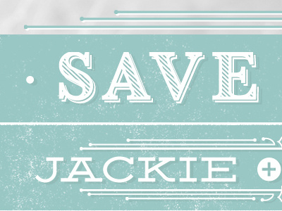 Save the Date | Jackie 17 detail illustrate jackie line lines may save save the date type typography