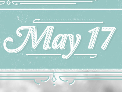 Save the Date | May 17 17 detail illustrate line lines may save the date type typography