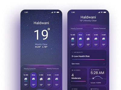 Weather App UI Design app design graphic design illustrations ui ux weather app weather ui website