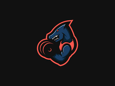 Dino Gym Logo Design