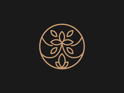 Blossom Logo Design abstrac blossom branding creative design elegant flower gold graphic design icon illustration leaf lineart logo luxury modern simple ui