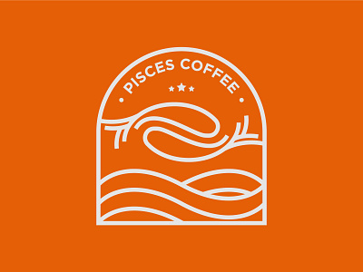 PISCES COFFEE 2 abstrac branding creative design elegant graphic design icon illustration logo ui