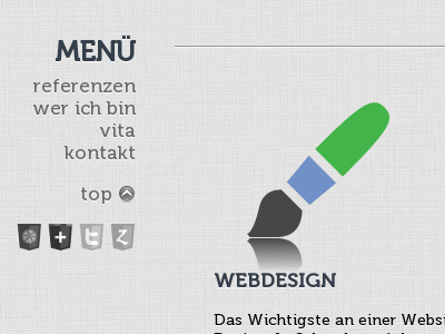 My Portfolio bright canvas grey menu museo portfolio texture web webdesign website