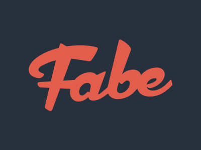 Fabe brand branding fabian lettering logo logotype mark schultz type typeface