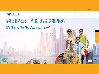 Excellon Education & Immigration - Education Indusry branding brochure design graphic design logo vector wordpress