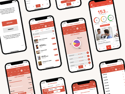 Ideal Protein Mobile App for Weightloss Products app design ideal protein ui uiux ux weightloss weightloss app design weightloss app ui weightloss design weightloss ui