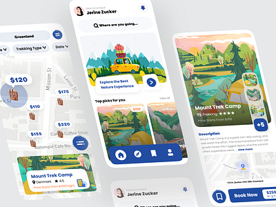 Find Camp Near You App UI Concept app app design camp app design camp app ui camp app ux camp design camp ui camp ux design find camp design find camp ui fins camp ux ui uiux ux