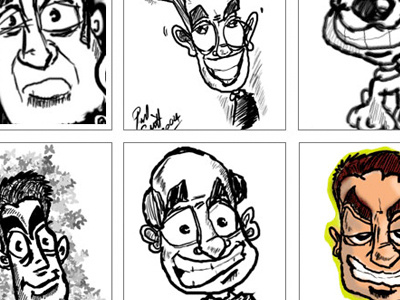 Lineup characters sketch wacom