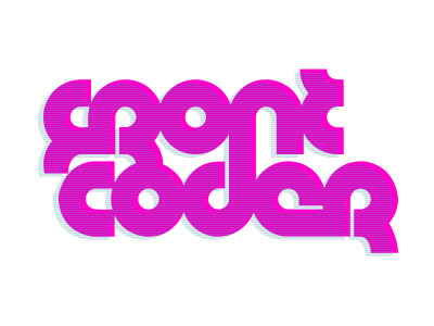 Logo Idea - FrontCoder logo pink