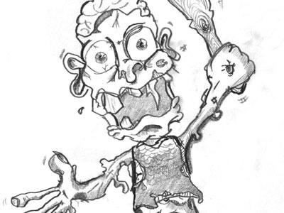 Zombie character sketch