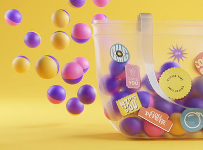 What’s in the bag? 3d 3d modeling blender blockchain crypto design illustration merch meta nft