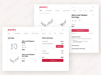 Jewelry UI design order and payment form artschool webdesign artschool webdesign uxui design branding design for form of payment jewelry khmeliardesign minimal order and payment form pay a subscription payment form payment order payment order user experience product details ui ui design user ux web