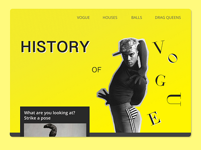 Landing Page History of vogue