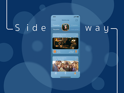 A user profile for Side way app. 006 app branding dailyui dailyui006 dailyuichallenge design graphic design illustration logo ui ux vector