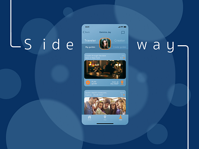 A user profile for Side way app.