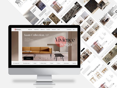 Furniture Store "Vivience". branding e commerce furniture store ui user experience ux