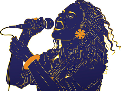 Women Singer Illustration