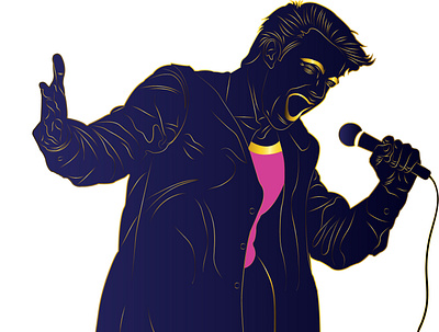 Man Singer Illustration design illustration logo singing illustration vector