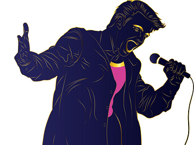 Man Singer Illustration