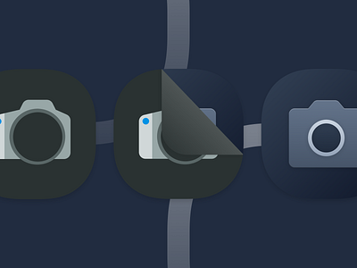 BetterAperture app icon android app camera conveyor belt design icon sketch