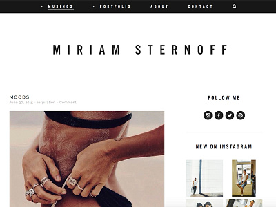 miriam sternoff // web design