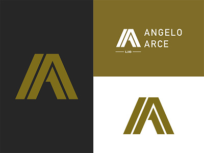 AA Monogram Branding a monogram aa monogram branding gold lockup logo monogram