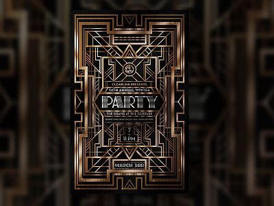 Gatsby Party Poster
