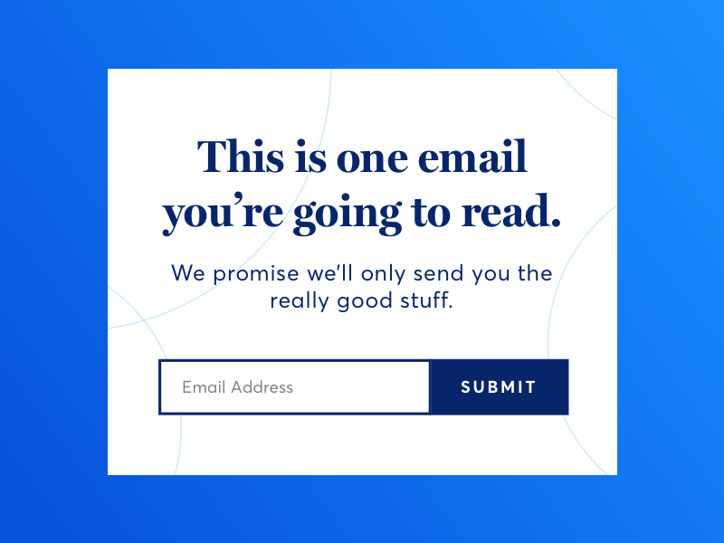 Email Sign Up by Chase Thompson on Dribbble